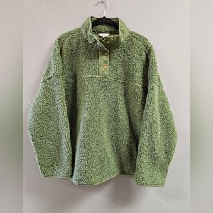 Women's Quarter Snap Faux Sherpa Jacket